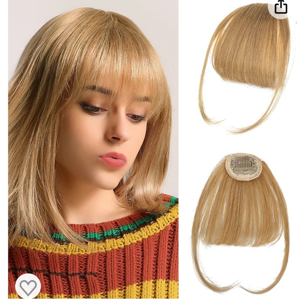 Clip in bangs, new
